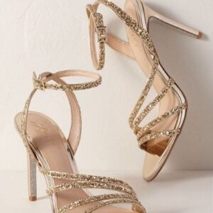 golden crystal heels